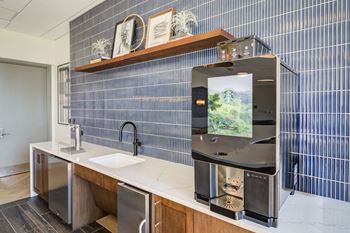 Resident lounge with starbucks coffee